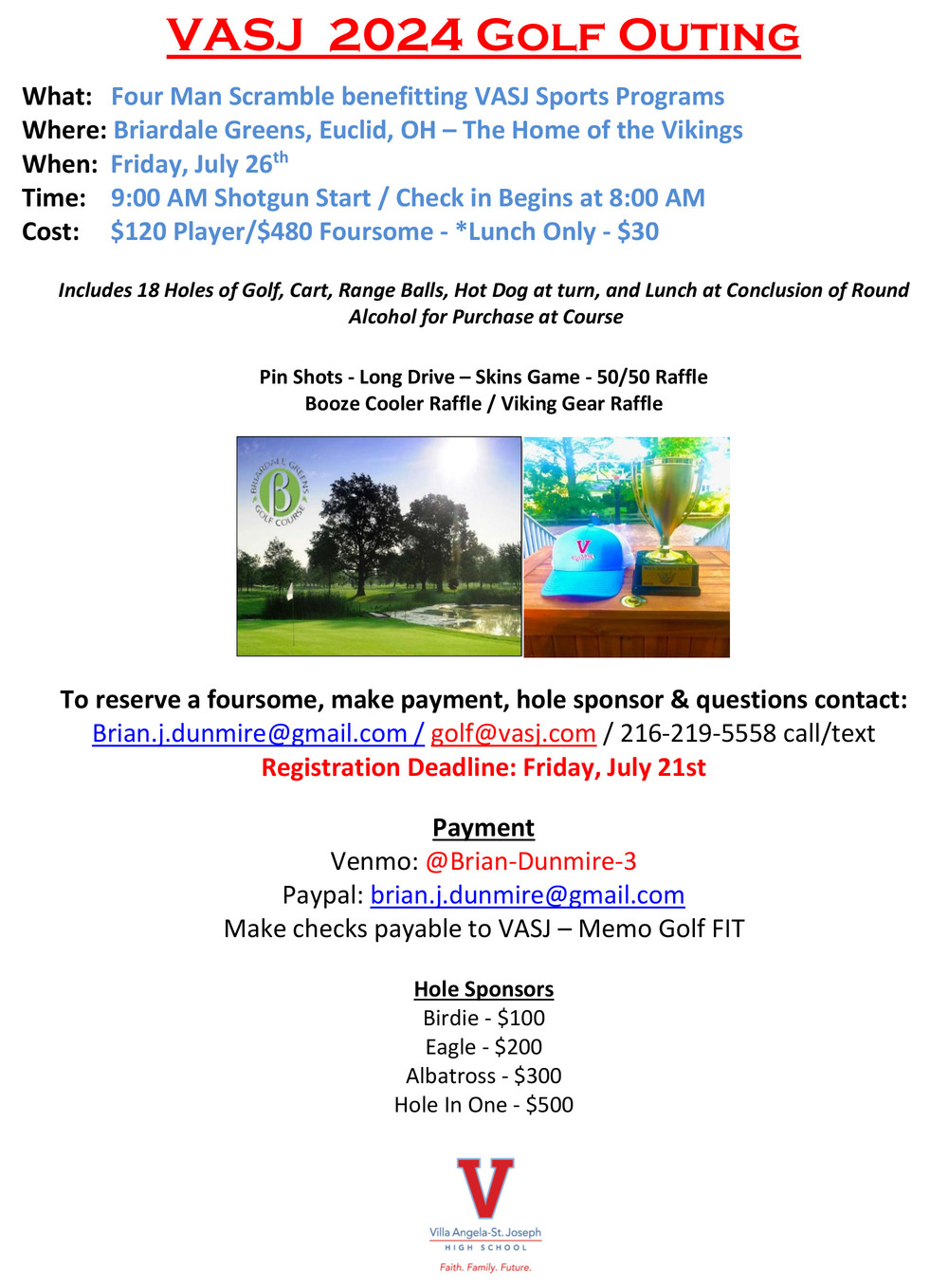 Golf Outing Villa AngelaSt. Joseph High School Cleveland, OH